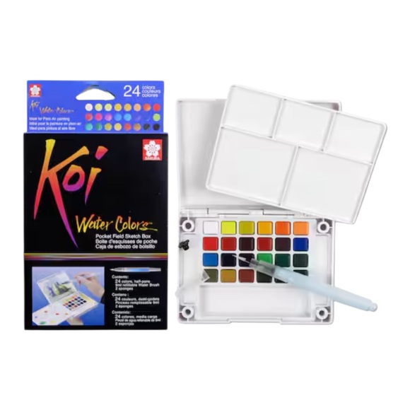 Sakura Koi Water Colors Set with 24 Shades - Picture 1 of 2